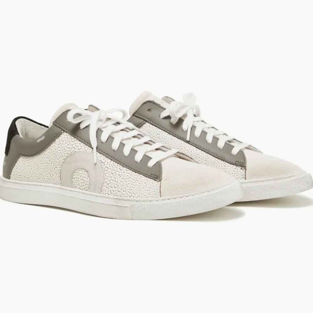 Oliver Cabell Gray and White Sneakers - Picture 12 of 12